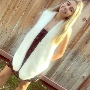 Faux Fur white vest- Marciano